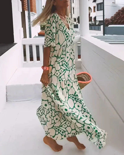 CHRISTINE – Robe Maxi Été Élégante