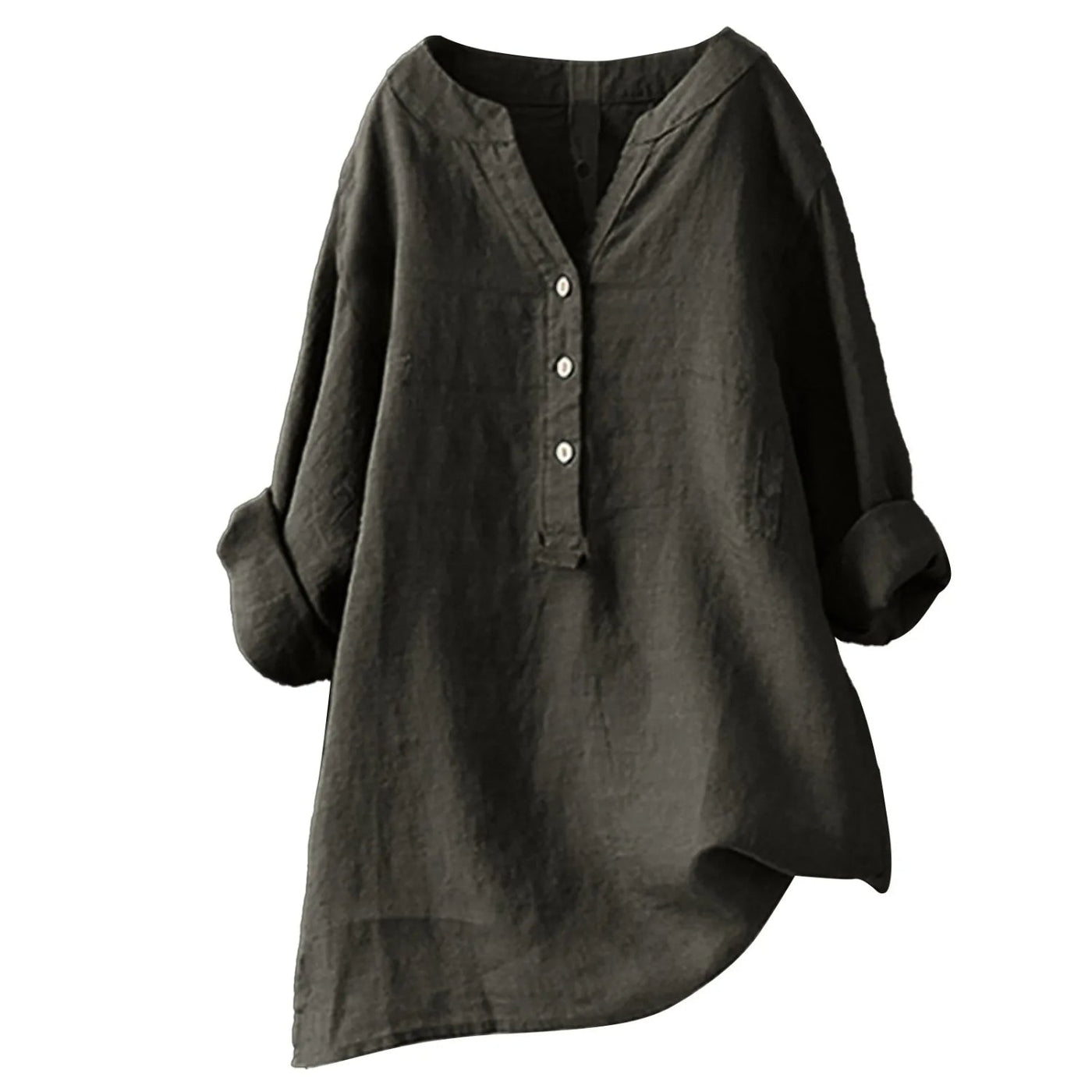Crimson Light - Blouse Légère Col V Rode