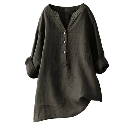 Crimson Light - Blouse Légère Col V Rode