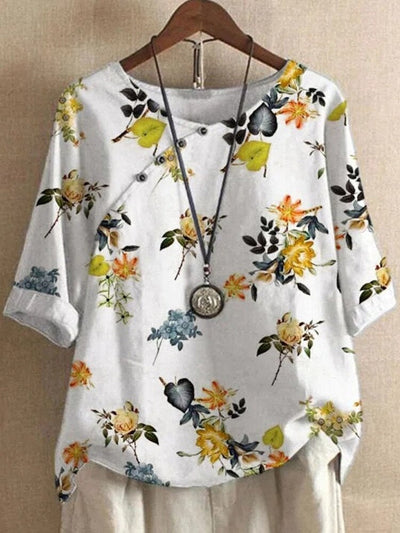 Lina - Blouse pour dames imprimée - Confortable