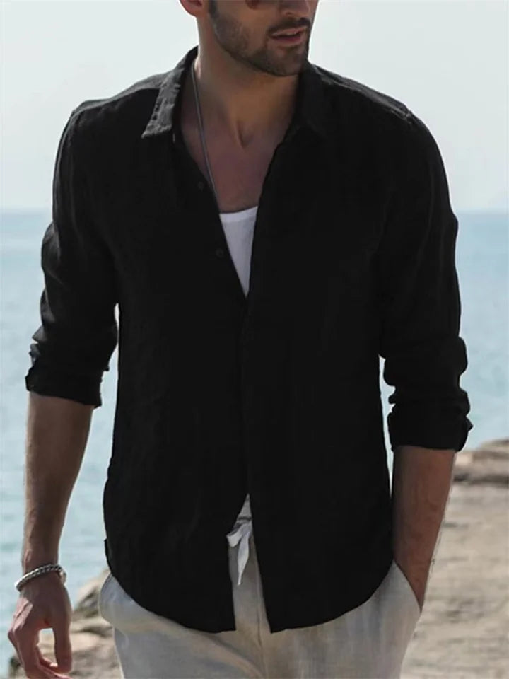 David - Chemise en Lin - Intemporel - Homme