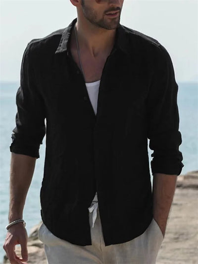 David - Chemise en Lin - Intemporel - Homme