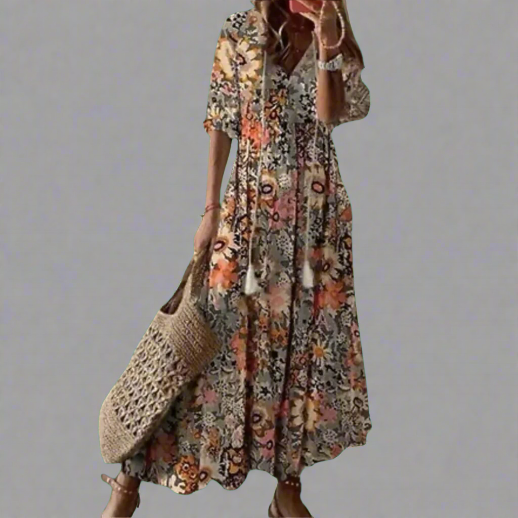 Cyratrud | Robe maxi aérienne avec élégance moderne