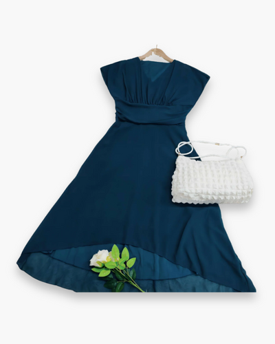 Robe élégante plissée femme | Midi