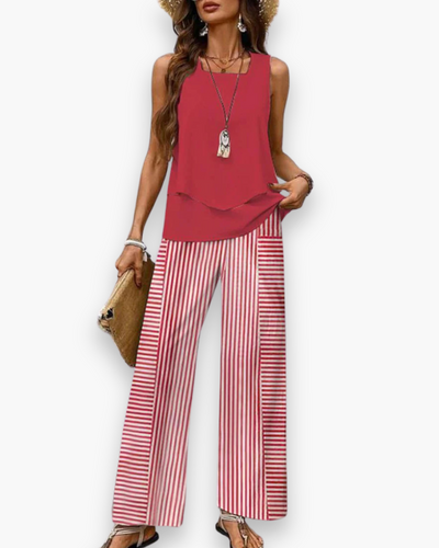 Ensemble fluide élégant femme | Tenue d'été