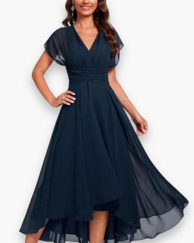 Robe élégante plissée femme | Midi