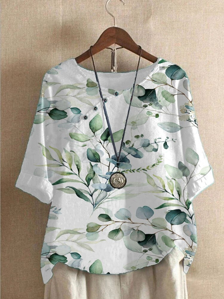 Lina - Blouse pour dames imprimée - Confortable