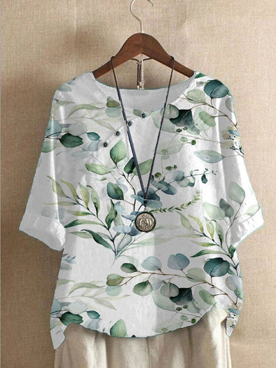 Lina - Blouse pour dames imprimée - Confortable