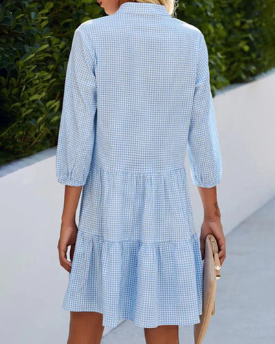 Suzanne - Robe à manches longues 100% coton avec une coupe fluide