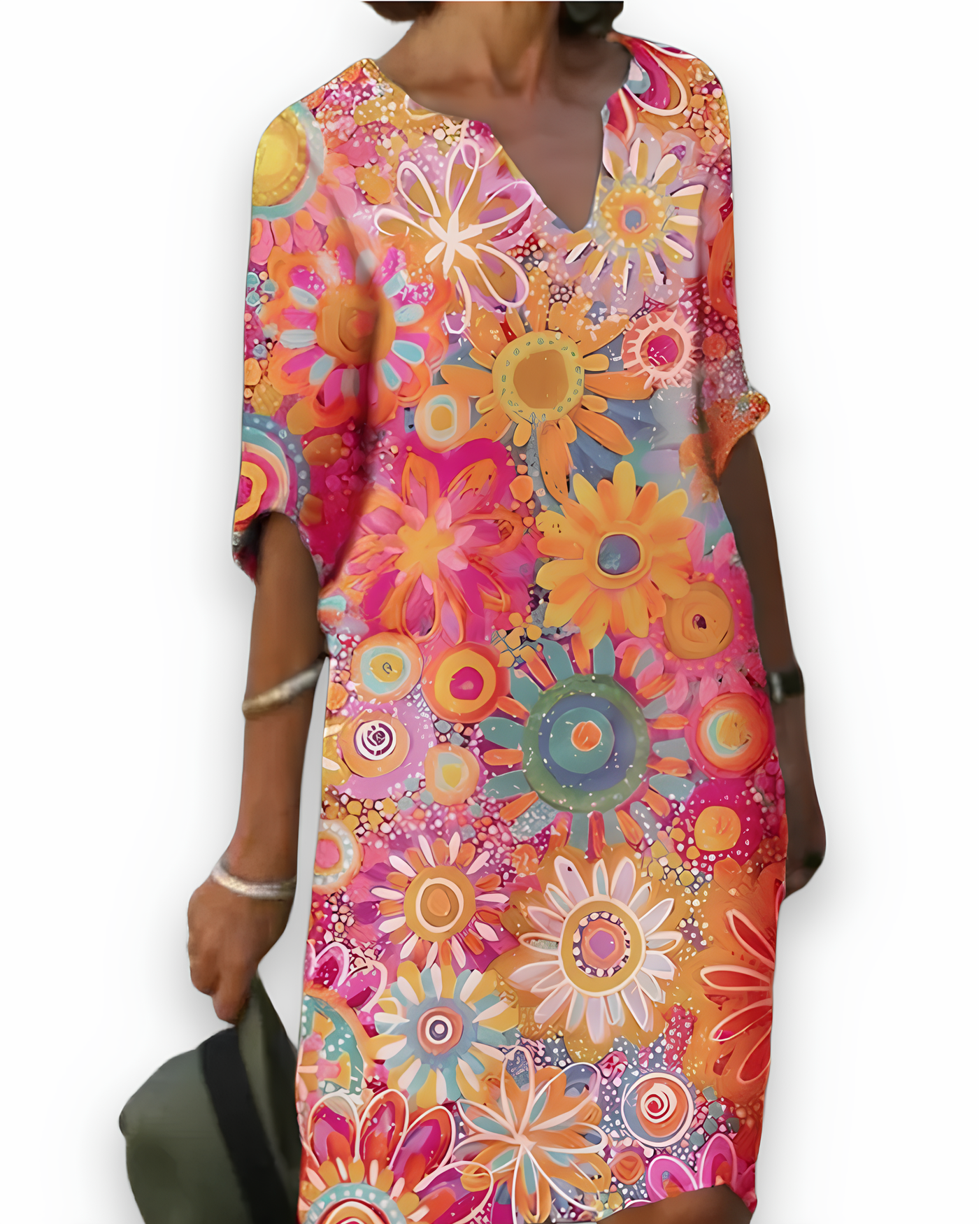 Robe d’été imprimée pour femme | Élégante