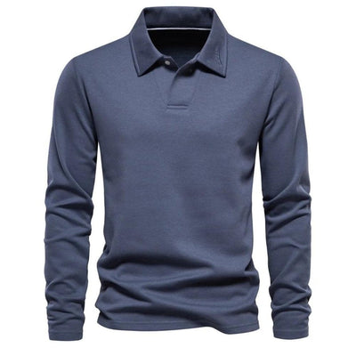 William - Polo shirt à manches longues - Intemporel - Décontracté - Hommes