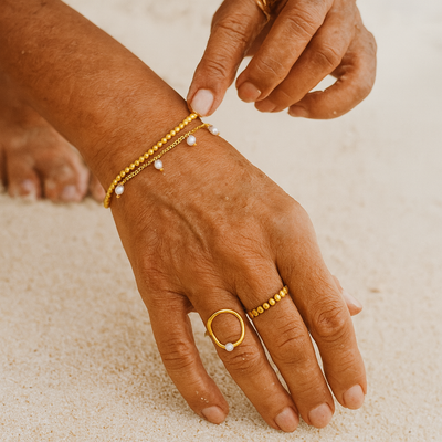 Bague Perlée