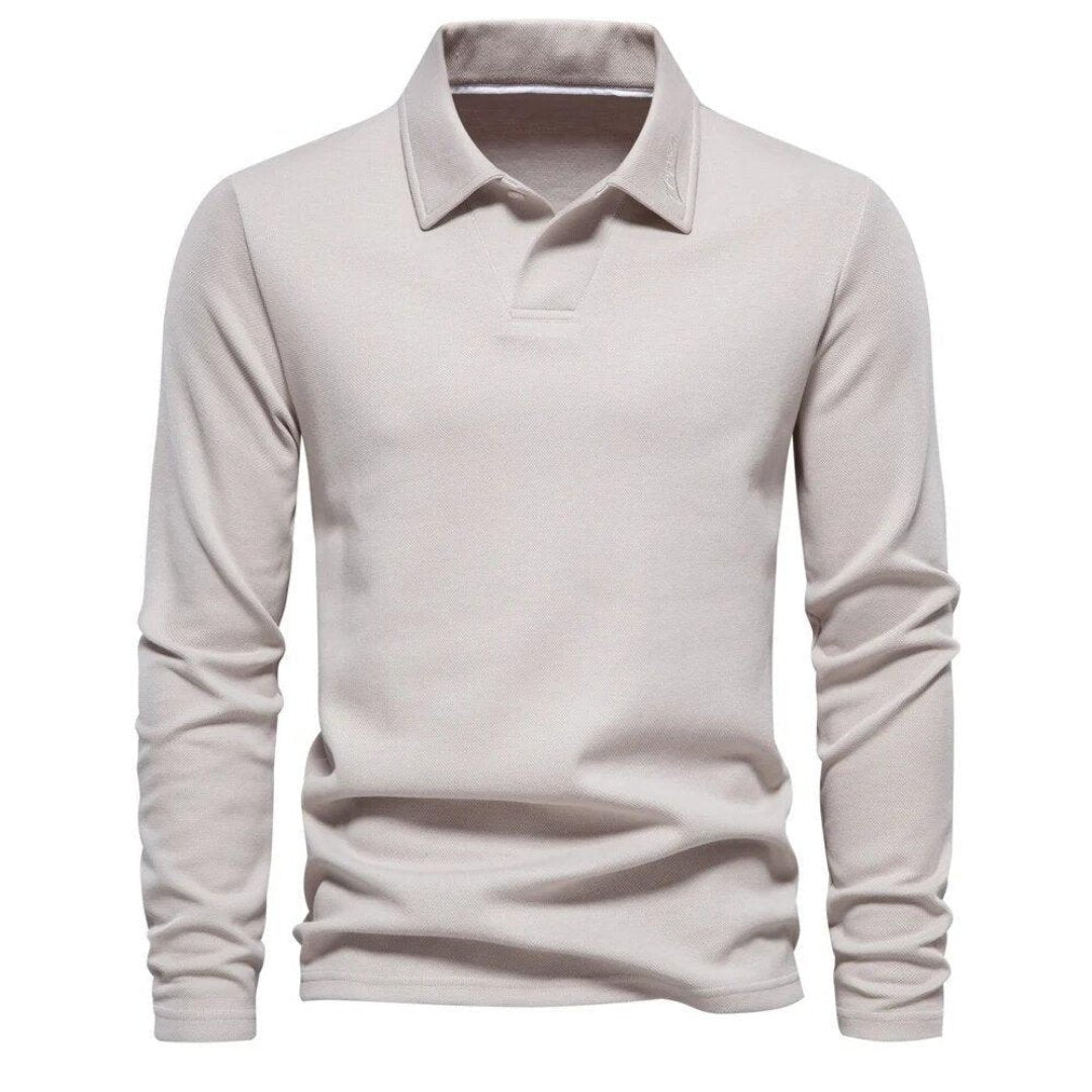 William - Polo shirt à manches longues - Intemporel - Décontracté - Hommes