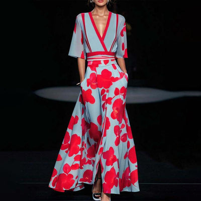 Celine | Robe élégante avec imprimé floral