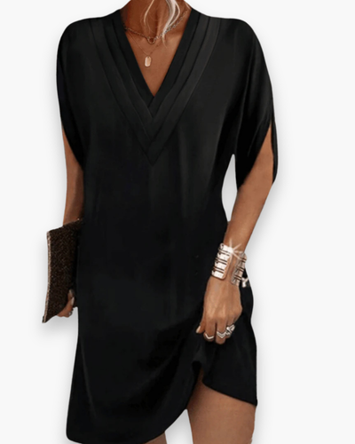Robe élégante col V femme | Mini