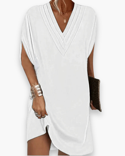 Robe élégante col V femme | Mini