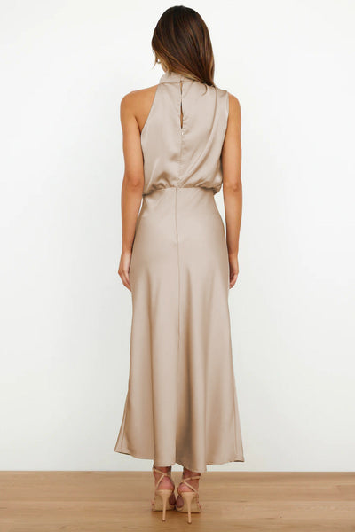 Lydia | Robe longue à col halter