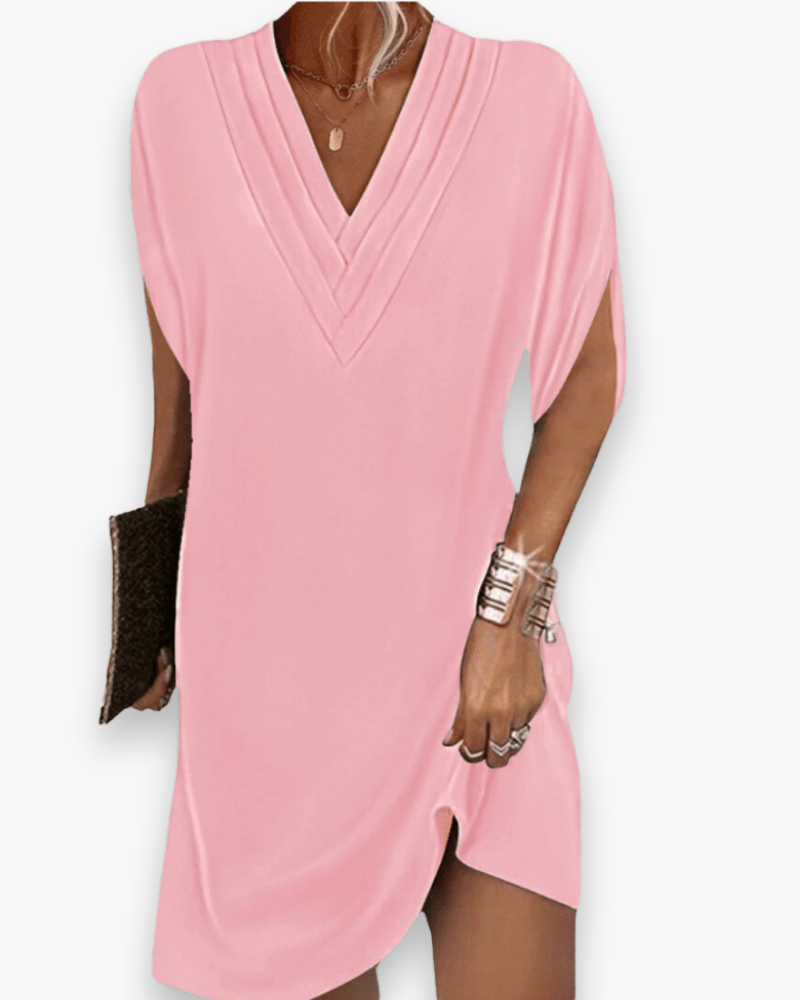 Robe élégante col V femme | Mini