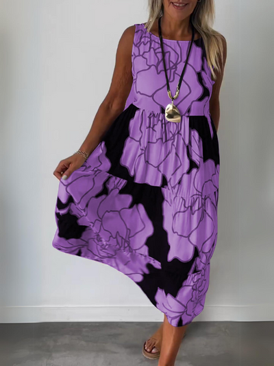 Gwendolyn | Robe maxi élégante sans manches