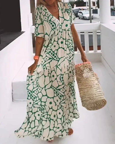 CHRISTINE – Robe Maxi Été Élégante