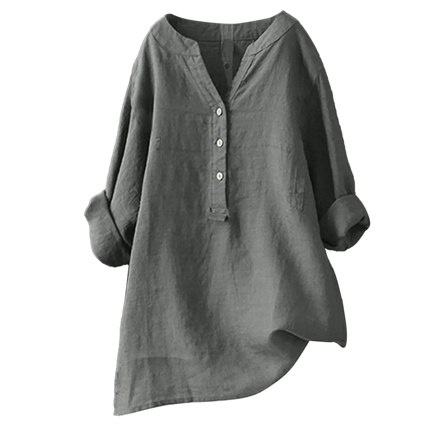 Crimson Light - Blouse Légère Col V Rode