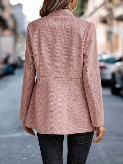 Rosalie – Blazer Rose Moderne À Manches Longues