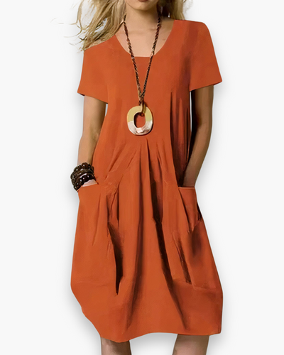 Robe ample confortable femme | Élégant midi