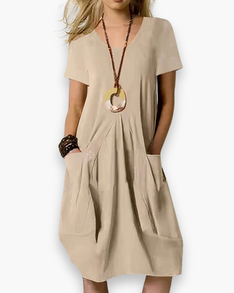 Robe ample confortable femme | Élégant midi