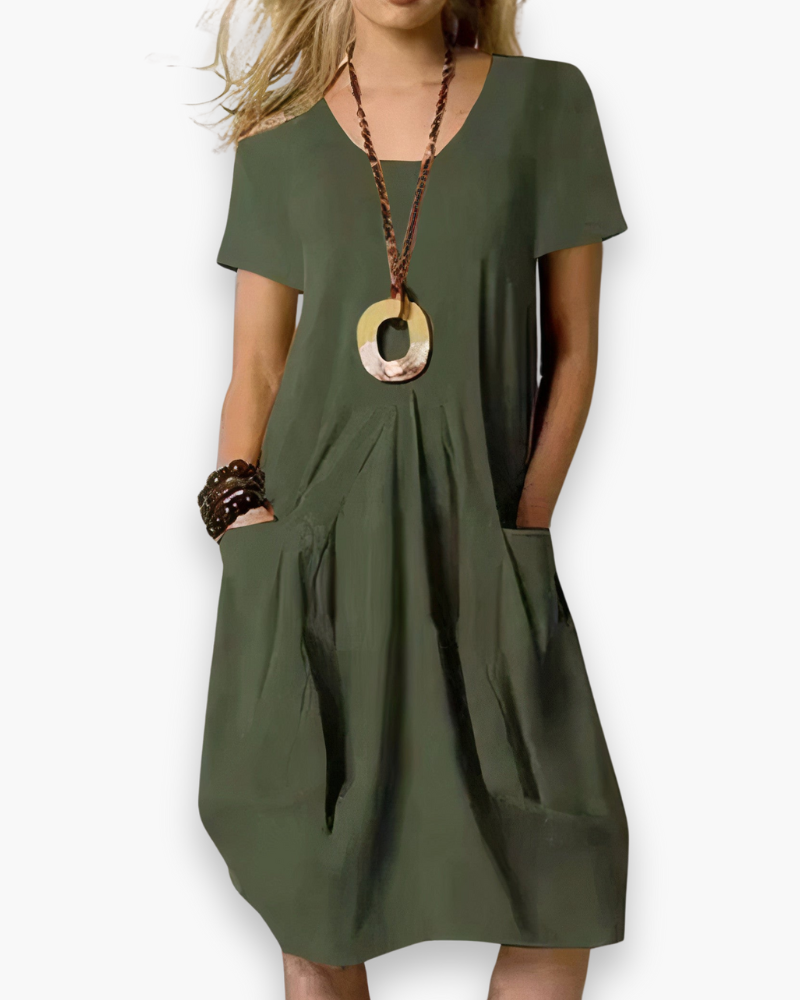 Robe ample confortable femme | Élégant midi
