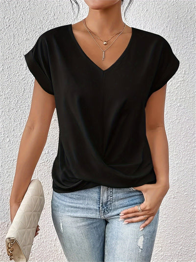 Doreen | T-shirt col en V avec coupe flatteuse