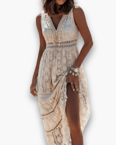 Robe Bohème Élégante pour Femme | Élégance Midi
