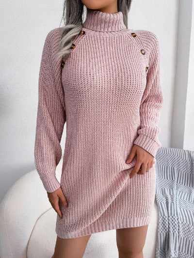Reylene - Robe Mini - Confortable - Col roulé - Femmes