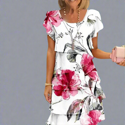 Ismene | Robe maxi florale avec une élégante légèreté