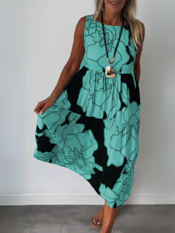 Gwendolyn | Robe maxi élégante sans manches