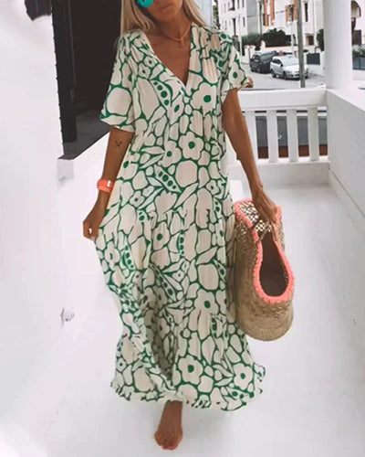CHRISTINE – Robe Maxi Été Élégante