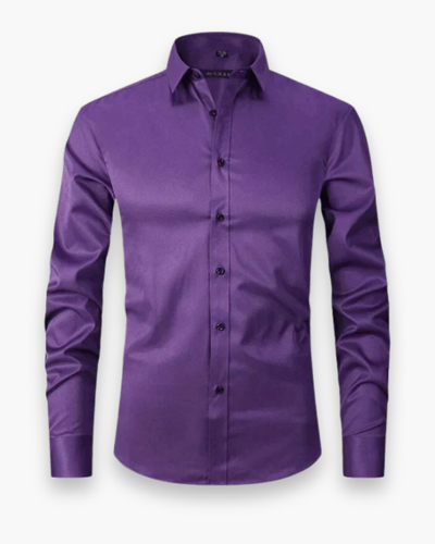 Chemise élégante ajustée homme | Tissu respirant