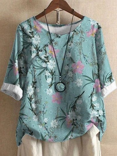 Lina - Blouse pour dames imprimée - Confortable