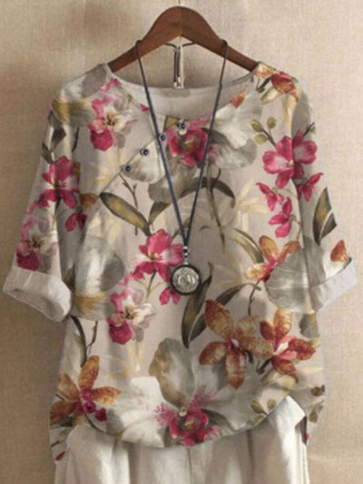 Lina - Blouse pour dames imprimée - Confortable