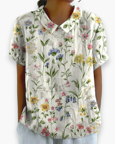 Blouse Florale Décontractée pour Femme | Légère et Libre