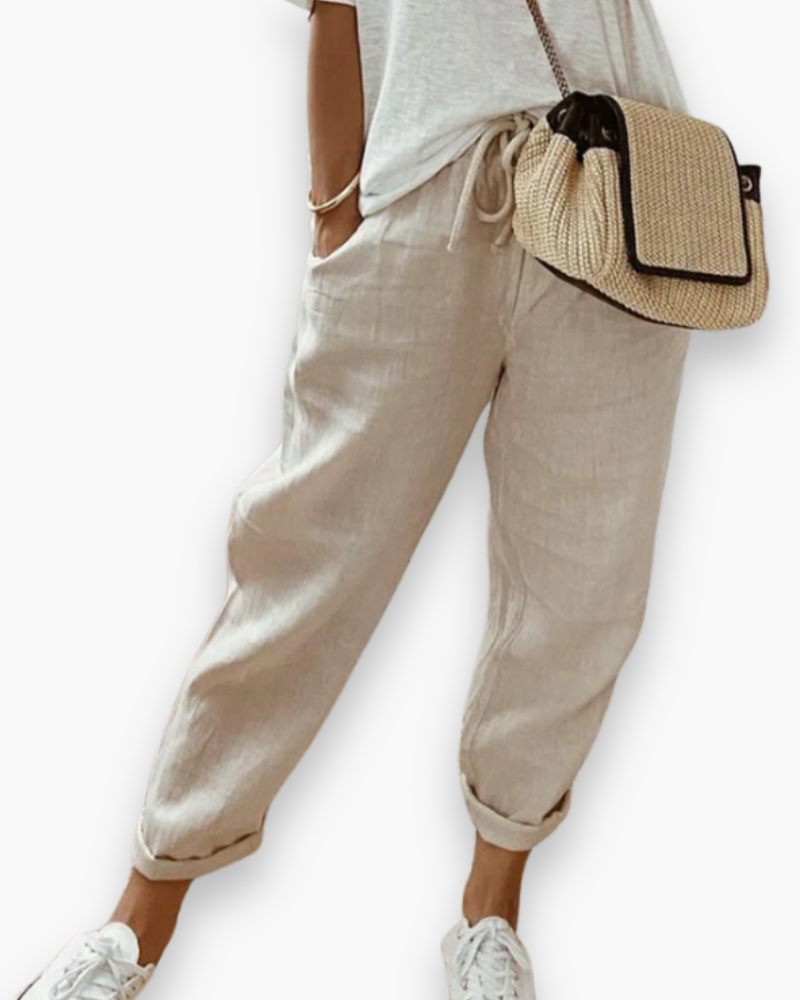 Pantalon ample moderne femme | Tissu léger et respirant