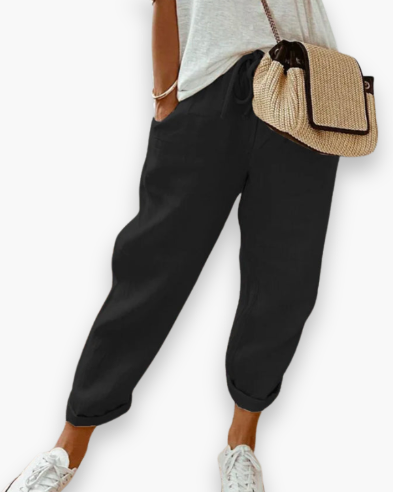 Pantalon ample moderne femme | Tissu léger et respirant