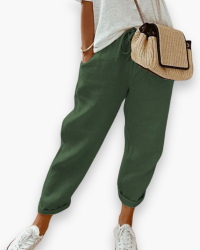 Pantalon ample moderne femme | Tissu léger et respirant