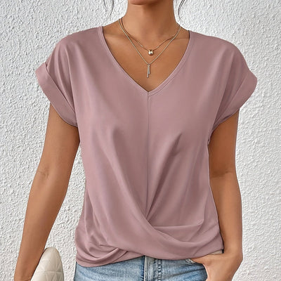 Doreen | T-shirt col en V avec coupe flatteuse