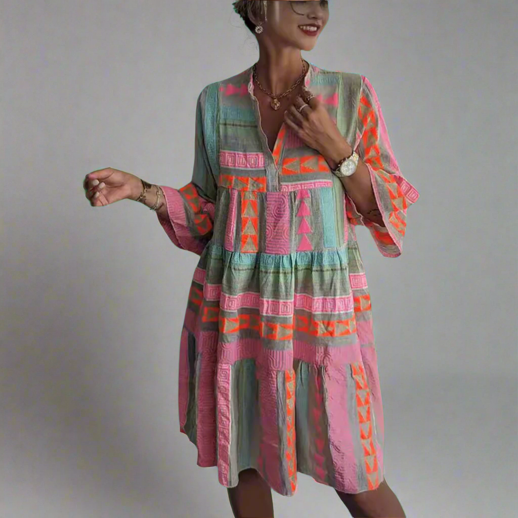 Britta | Robe d'été en coton-lin