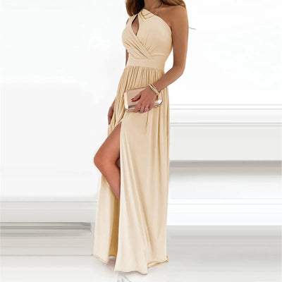 Ludivine - Robe Asymétrique Avec Fente Haute Et Allure Luxueuse
