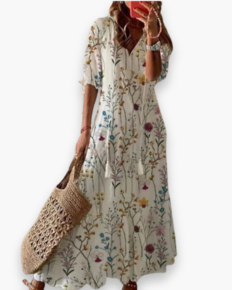 Robe longue bohème pour femme | Élégance d’été
