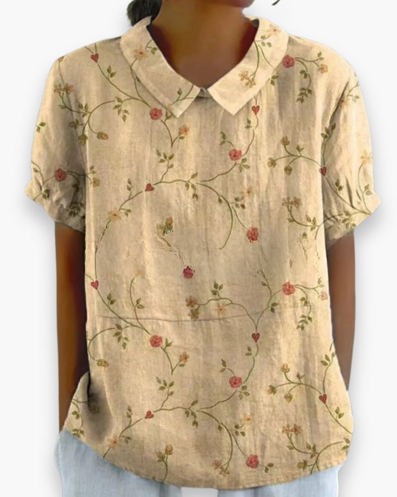 Blouse Florale Décontractée pour Femme | Légère et Libre