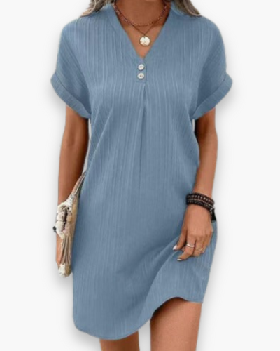 Robe fluide col V femme | Chic moderne
