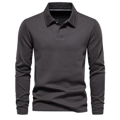 William - Polo shirt à manches longues - Intemporel - Décontracté - Hommes