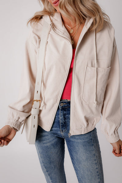 Fiona – Veste En Velours Côtelé Décontractée Avec Capuche Pour Un Style Relax